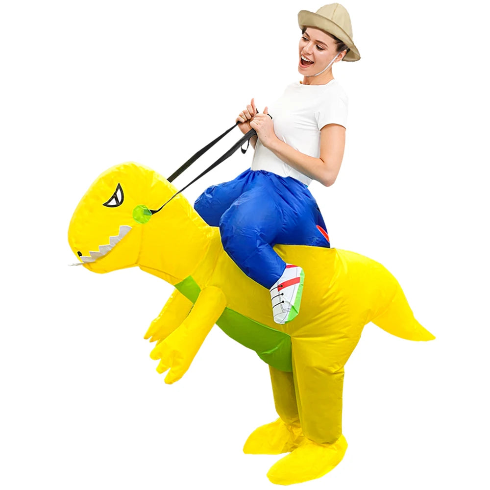 Déguisement T-Rex gonflable Halloween adulte