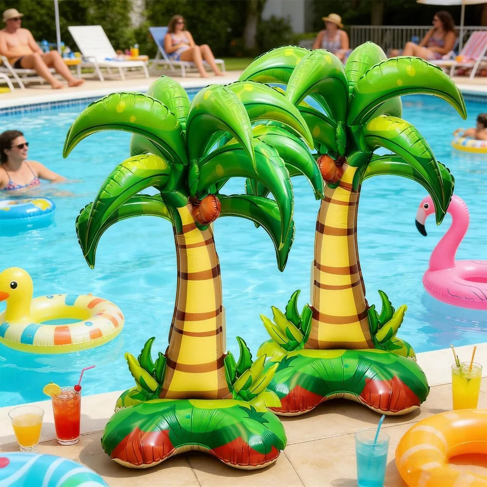 Ballon palmier gonflable 3D style romantique fête tropicale