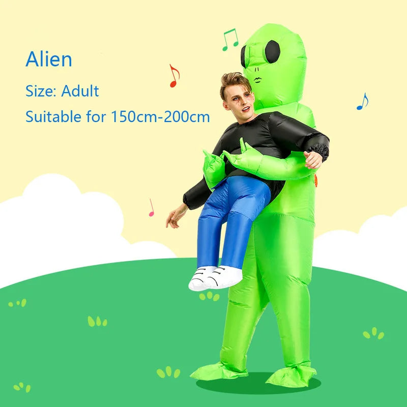 Déguisement alien gonflable polyester famille