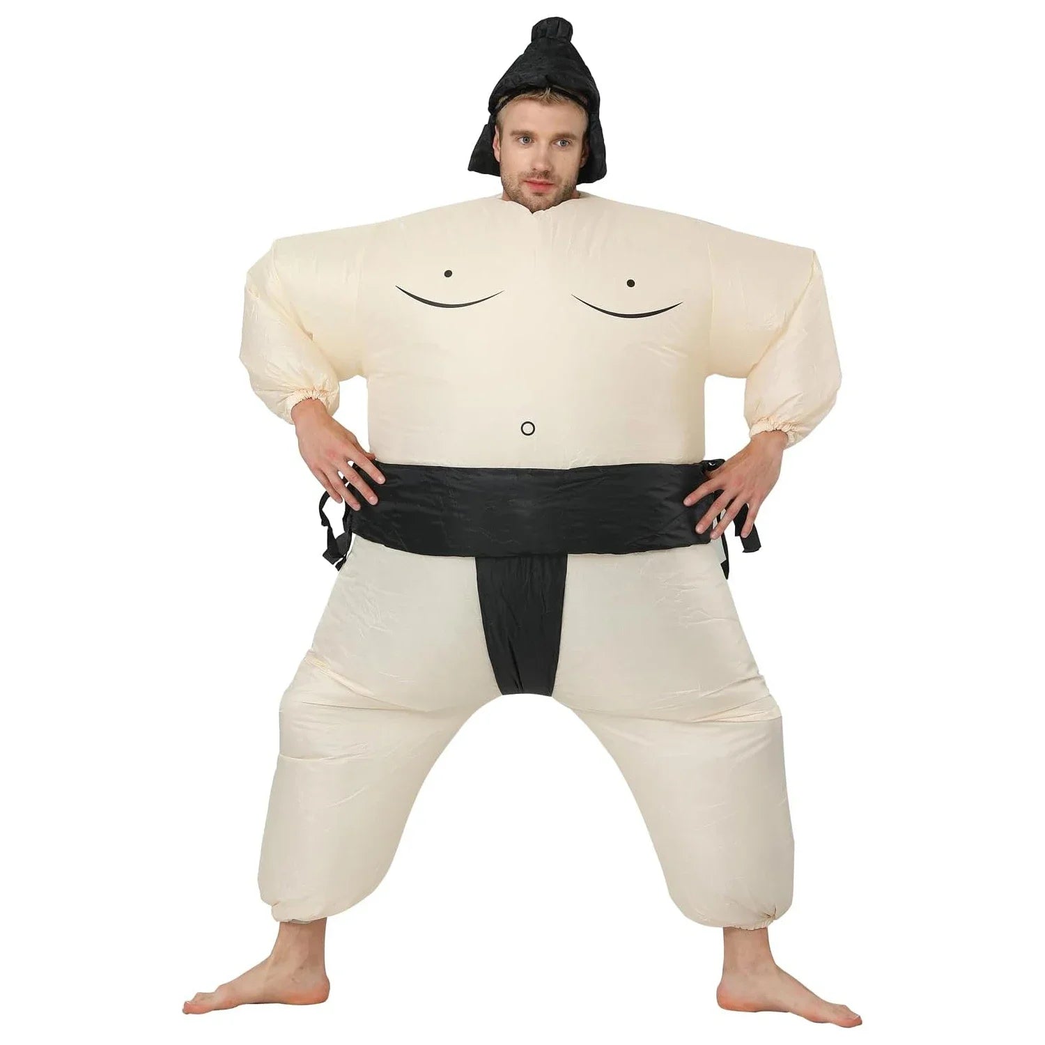 Costume gonflable sumo adulte vue de face
