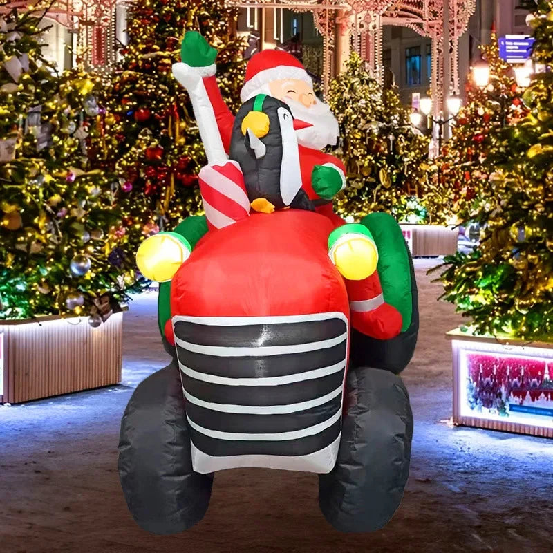 Décoration Noël gonflable pour vitrine de magasin