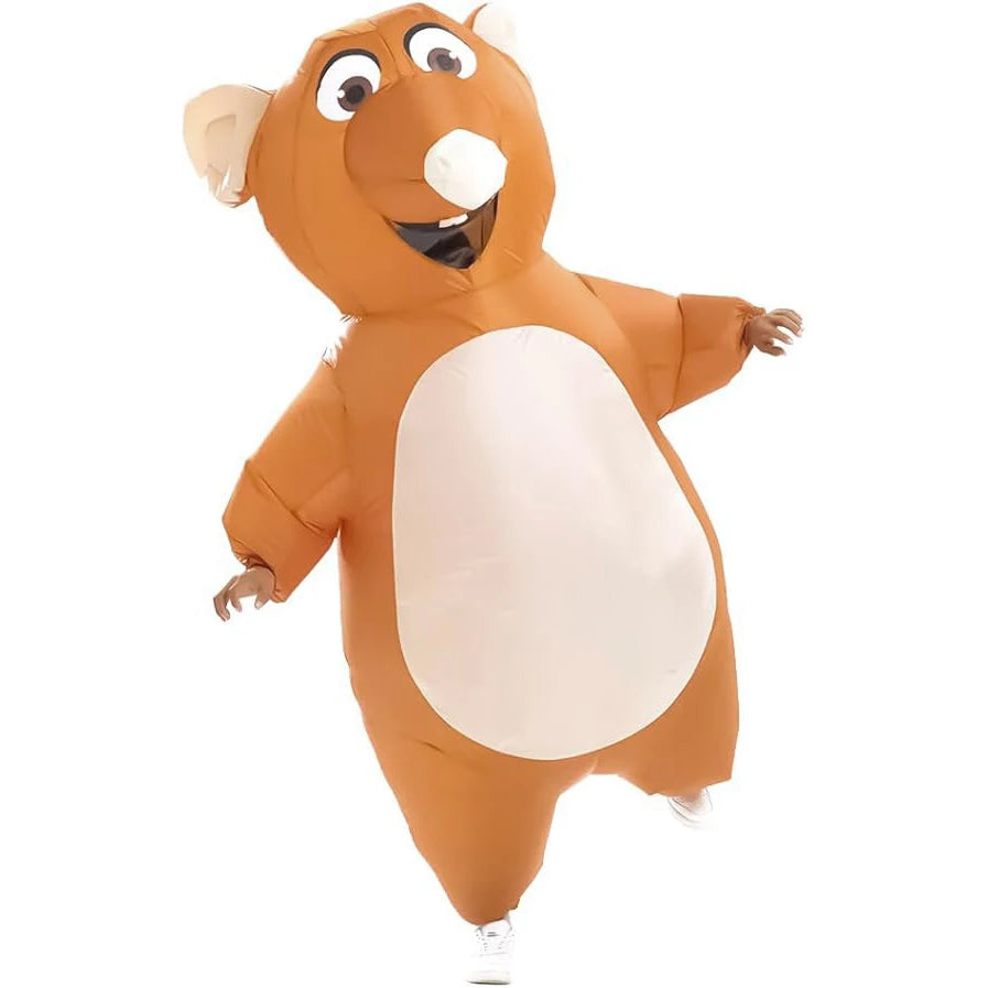 Costume gonflable souris adulte vue latérale