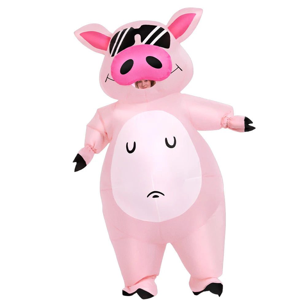 Costume gonflable cochon adulte Halloween carnaval