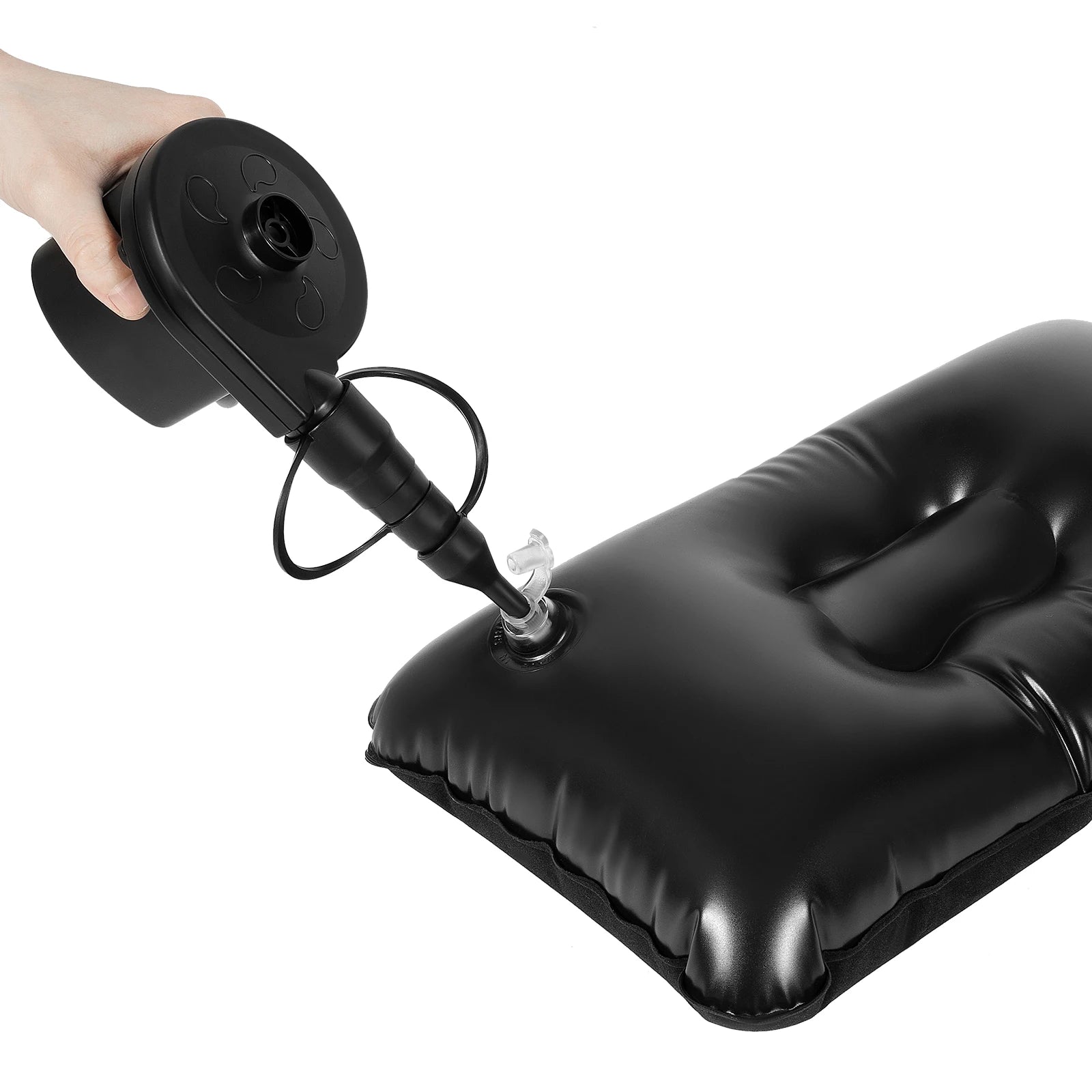 Détail du tissu de flocage doux du matelas gonflable