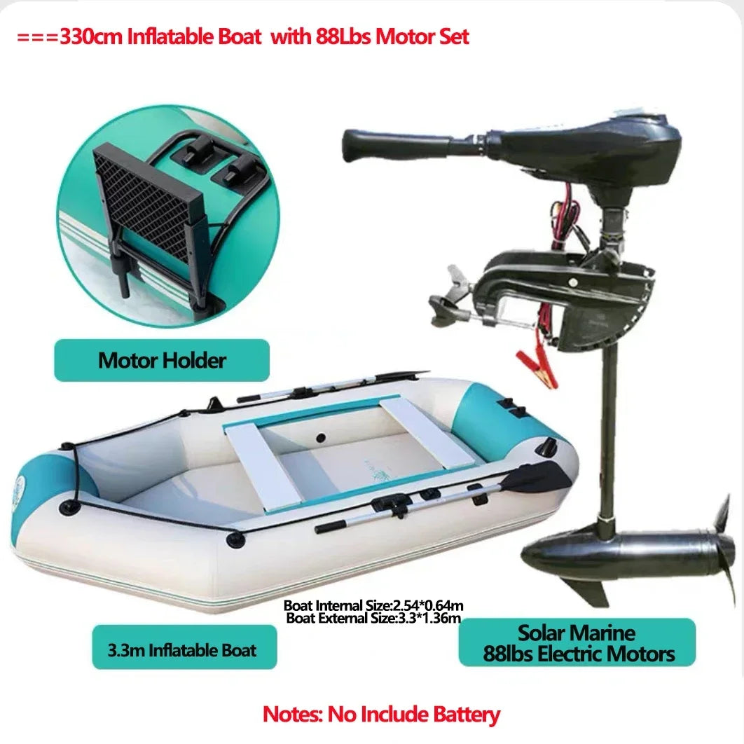 Bateau Gonflable Kayak Moteur Modulable - installation rapide