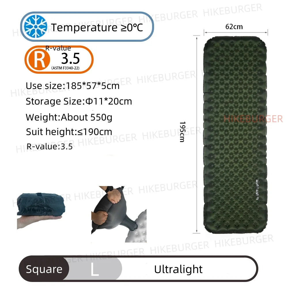 Tapis de couchage gonflable format standard