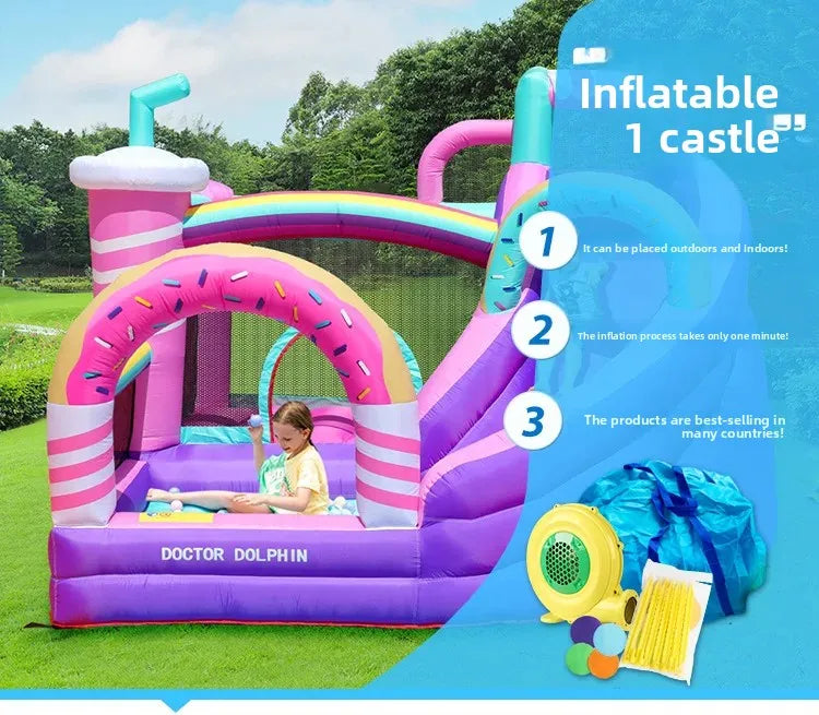 Château gonflable 3x3x2.2m dimensions jardin