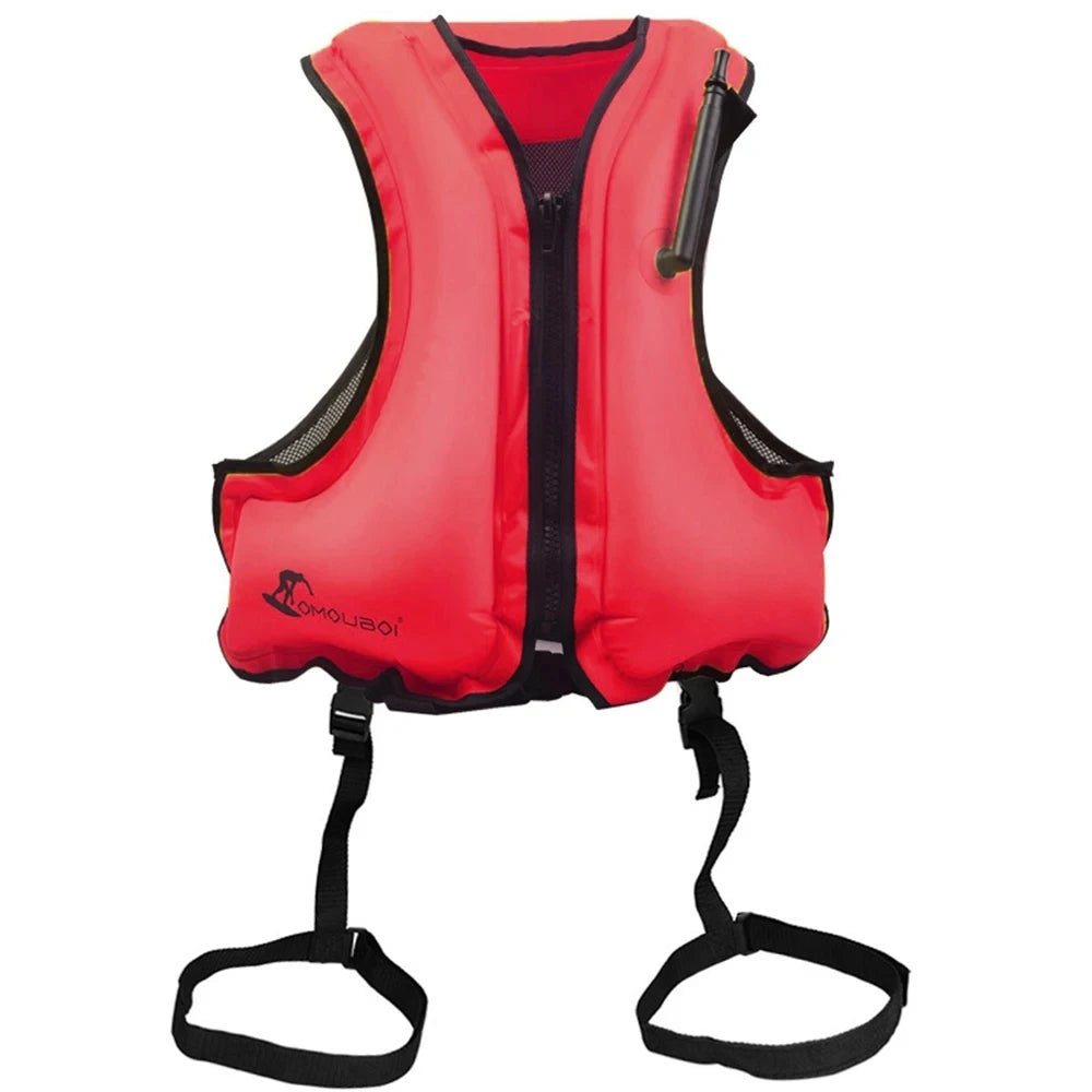 Gilet de sécurité coloris rouge pour bateau