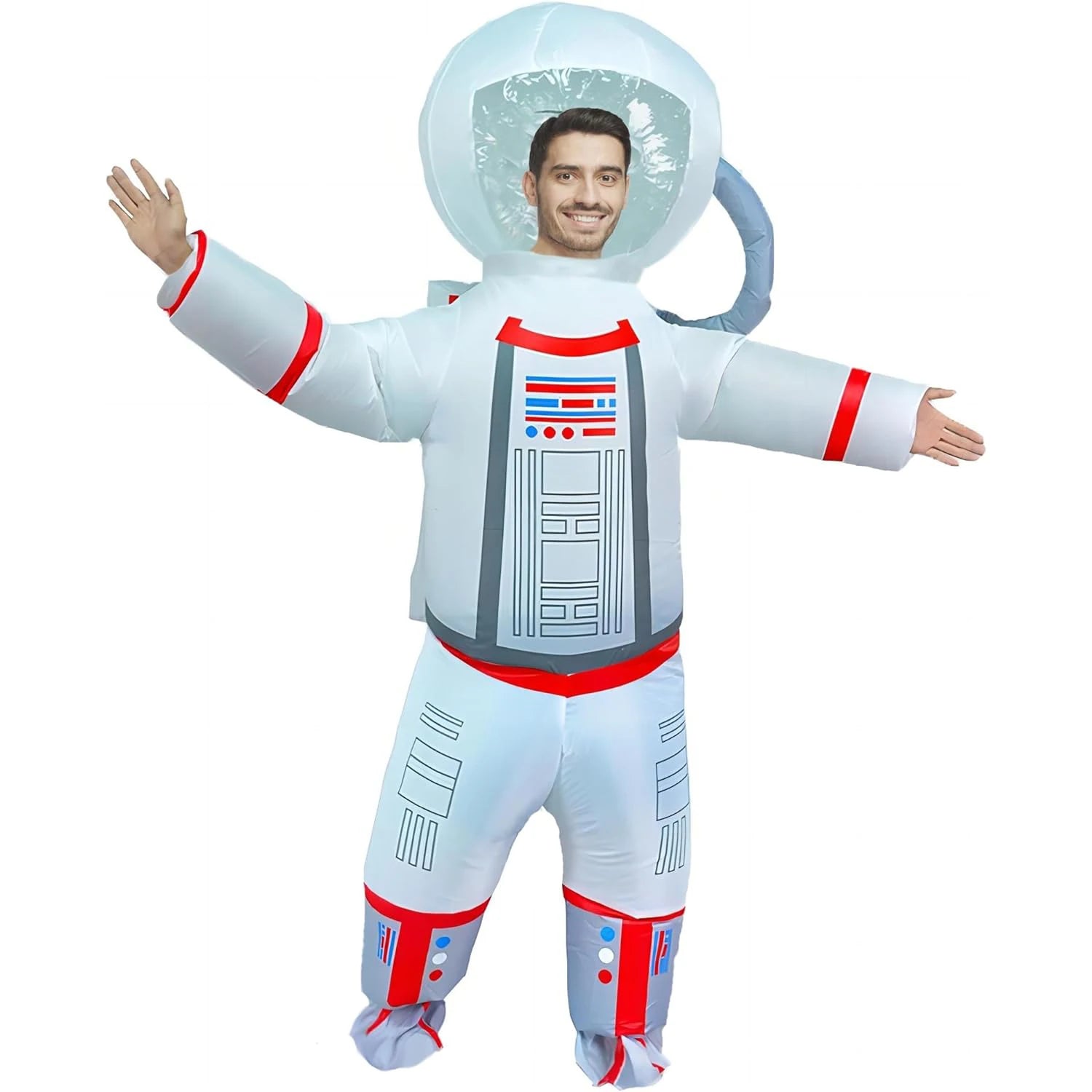 Costume gonflable astronaute adulte vue de face