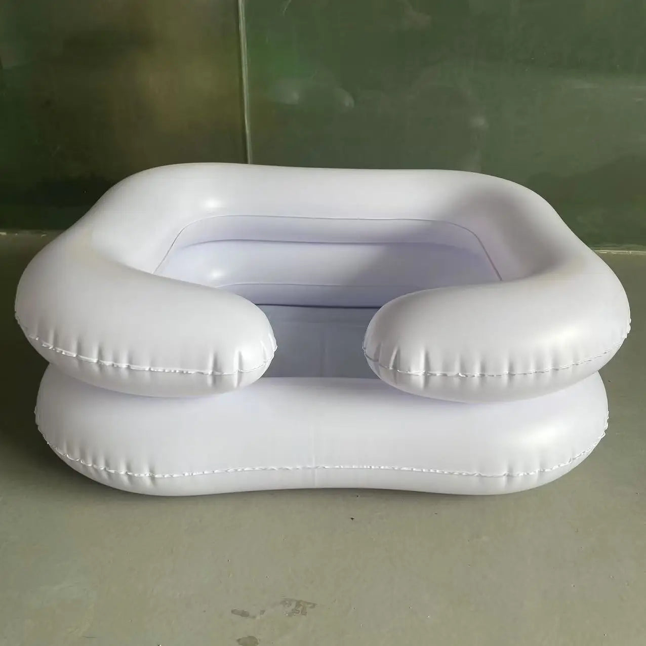 Baignoire gonflable shampoing PVC détail du matériau