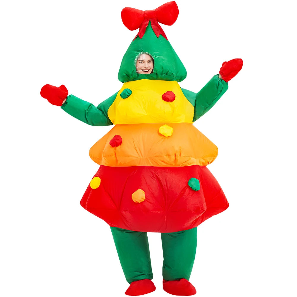 Costume gonflable Père Noël adulte taille 150-195 cm