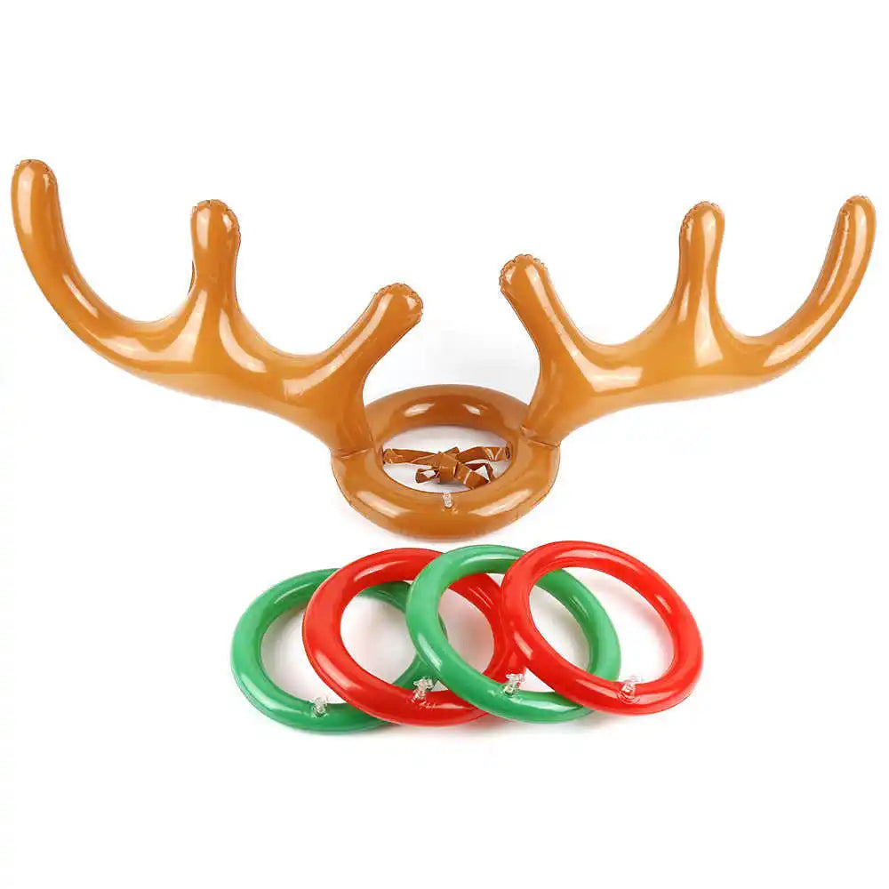 Décoration Noël gonflable bois de renne pour jeu de lancer