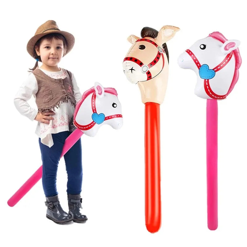 Bâton poney gonflable fête anniversaire enfants