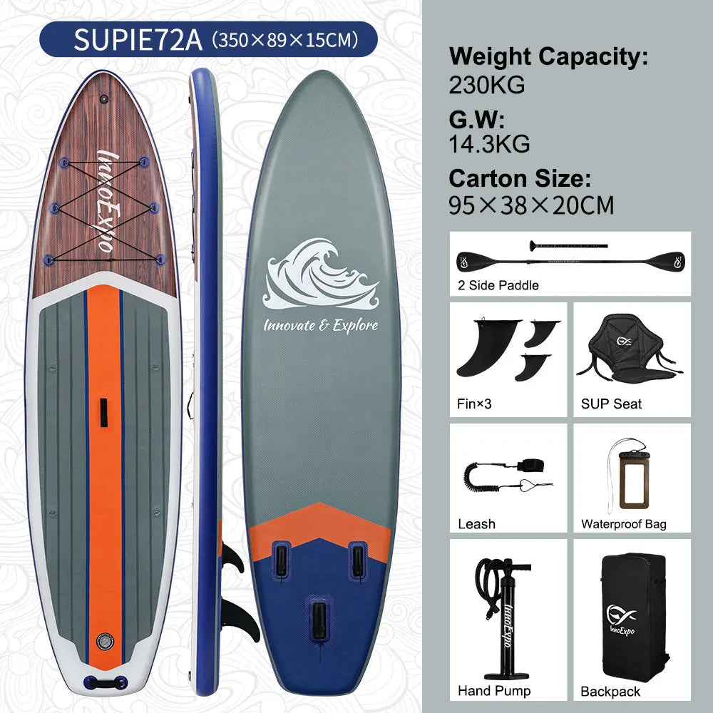 Détail du revêtement PVC du paddle gonflable