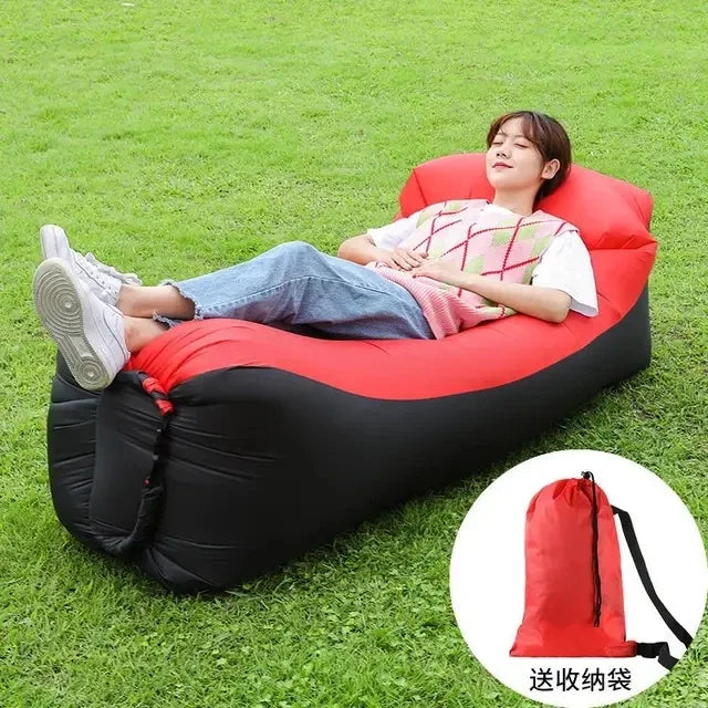 Canapé gonflable camping matériau résistant