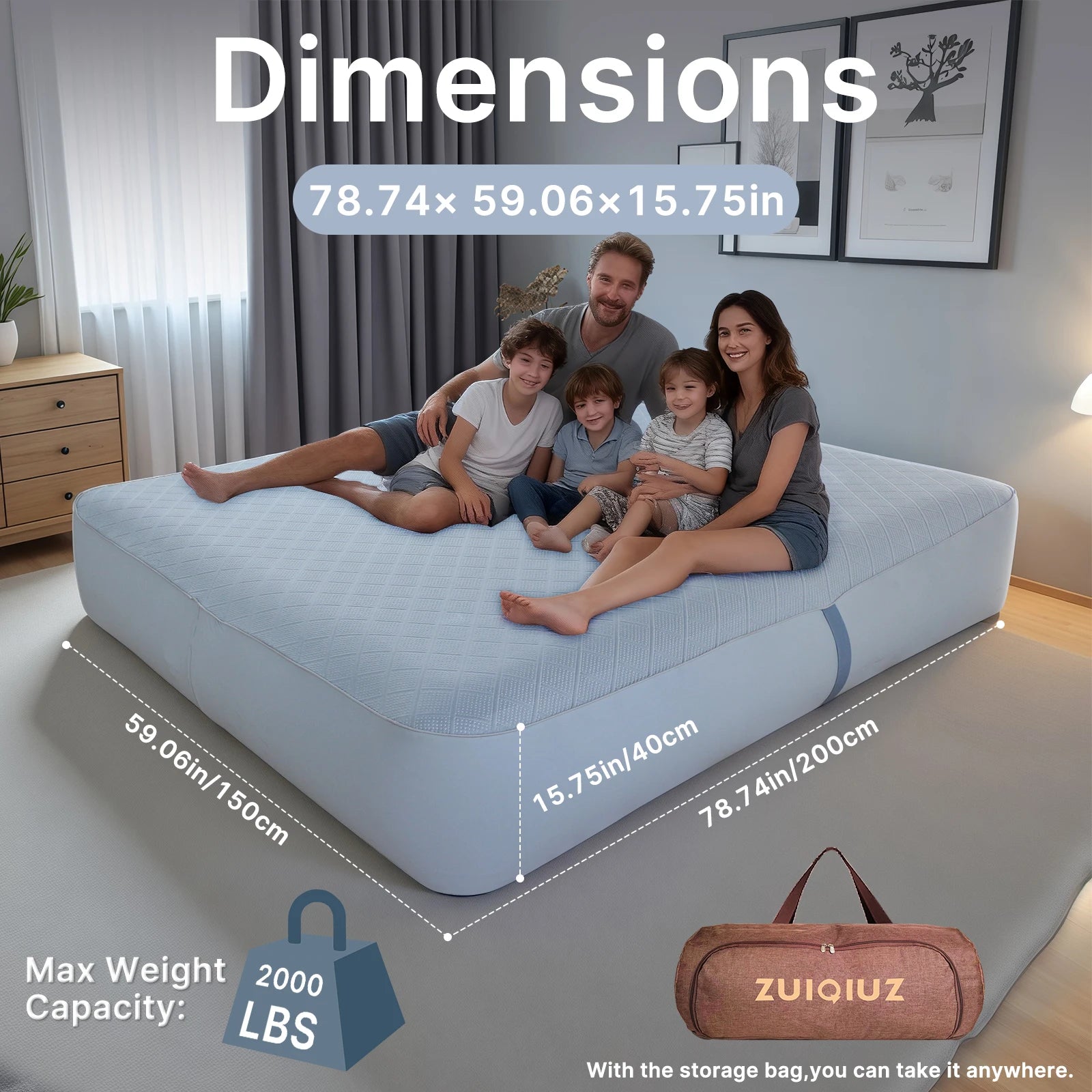 Matelas gonflable TPU installé en extérieur pour bivouac