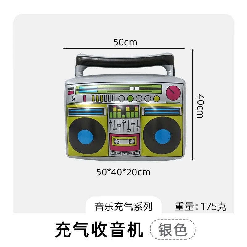 Inflatable Decoration Musical Instrument Guitar Microphone Piano Party