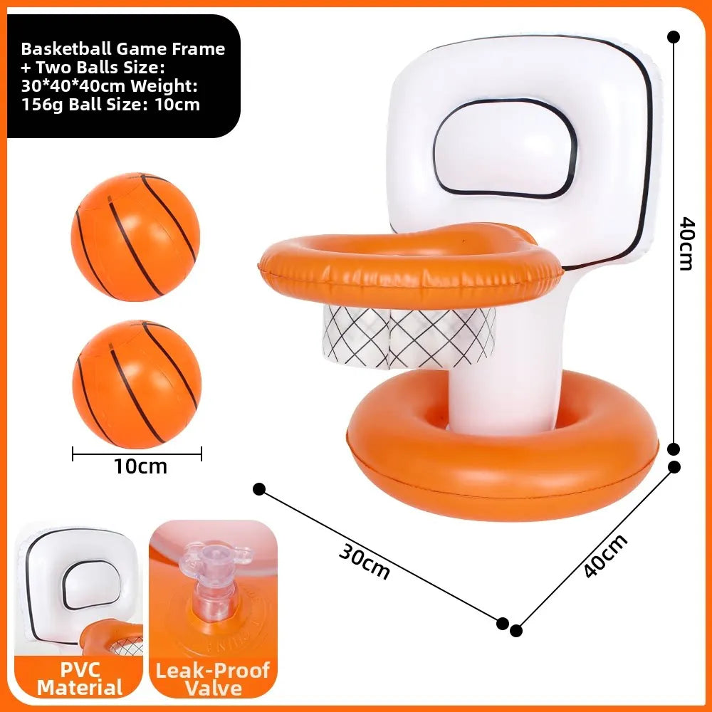 Panier de basket gonflable flottant packshot fond blanc