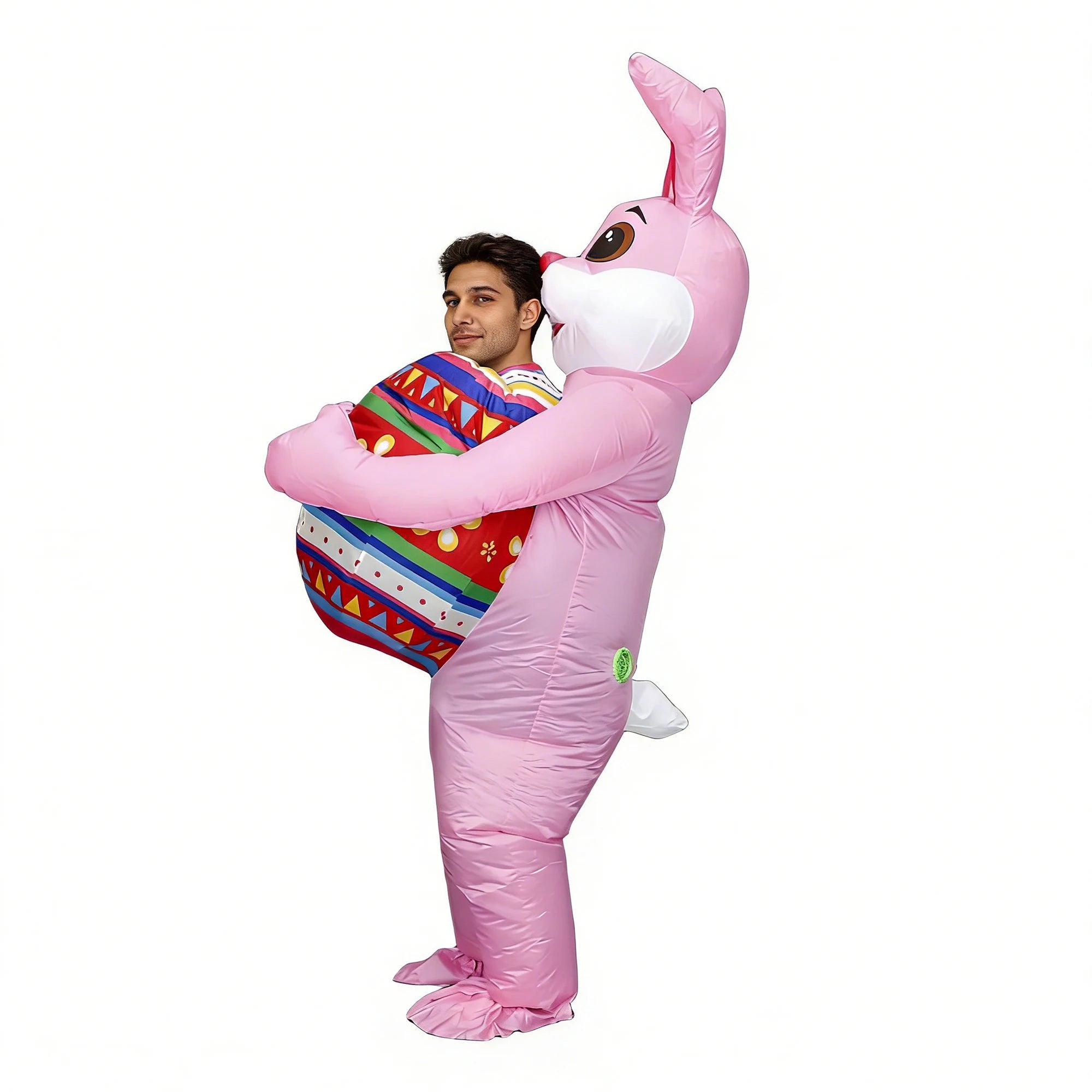 Détail costume gonflable lapin cosplay carnaval