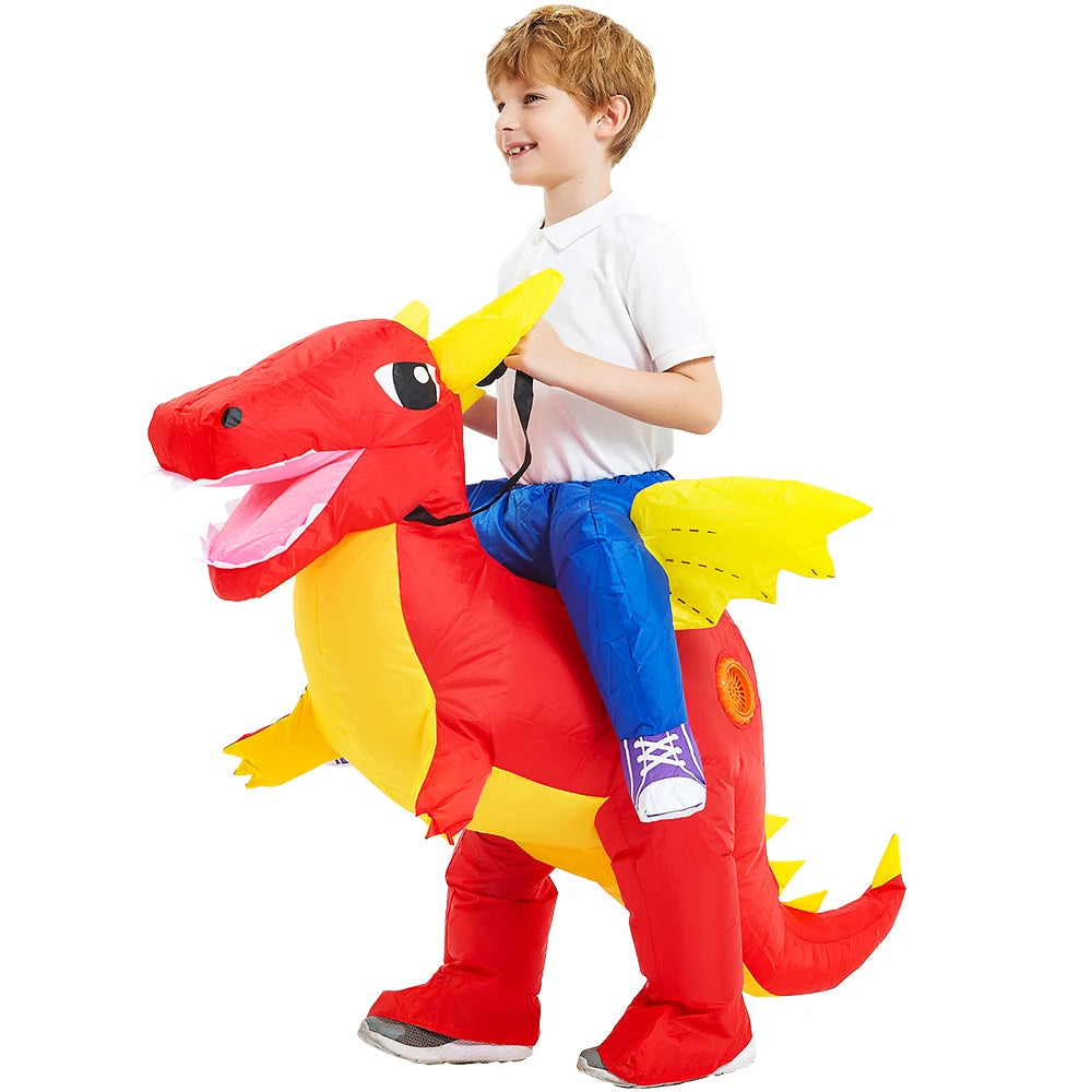 Déguisement dinosaure gonflable enfant carnaval