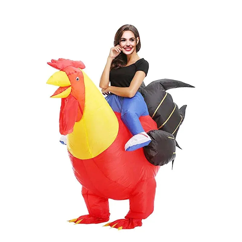 Costume gonflable coq adulte carnaval cosplay