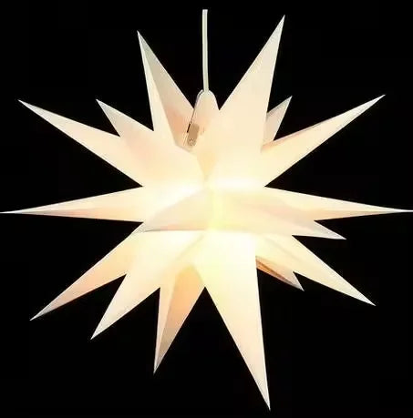 Détail de l'éclairage LED de l'étoile gonflable de Noël