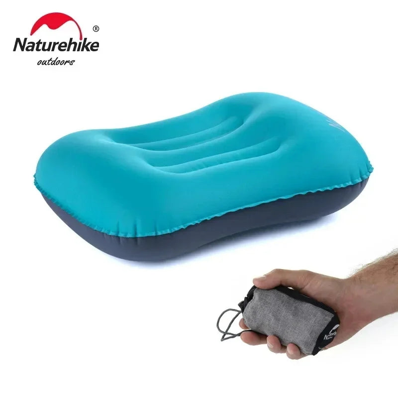 Oreiller gonflable ultraléger en forme de U pour voyage