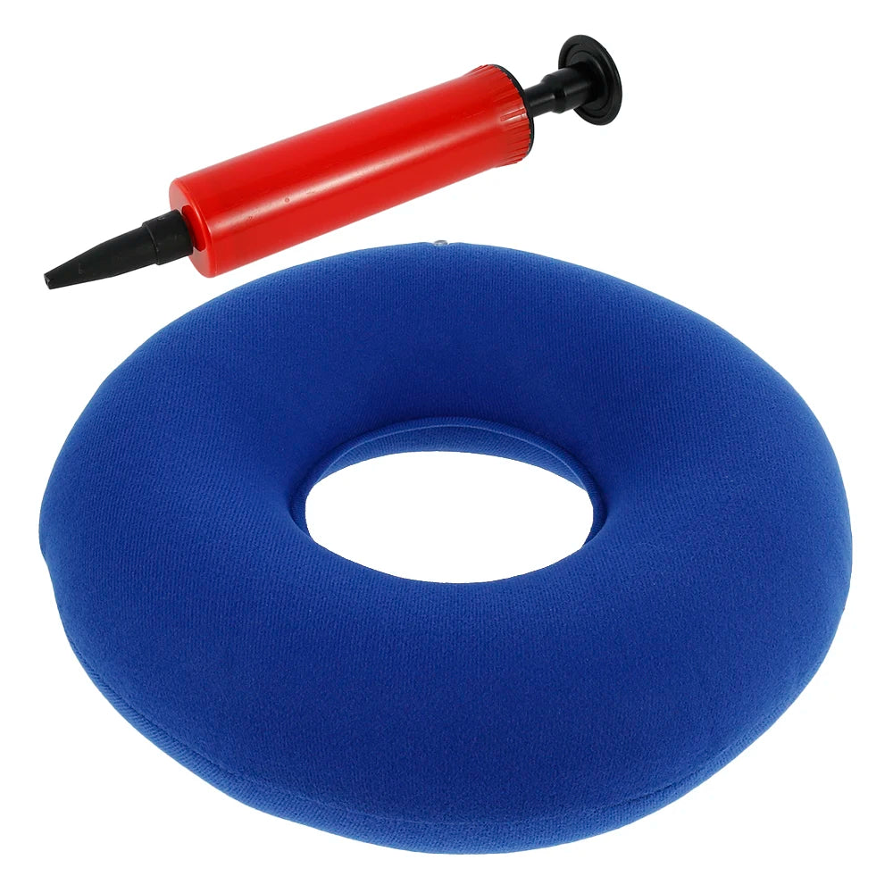 Coussin gonflable utilisé sur un fauteuil roulant