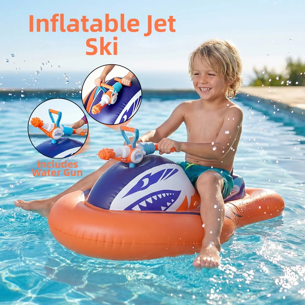 Bateau gonflable jet ski enfant pistolet eau