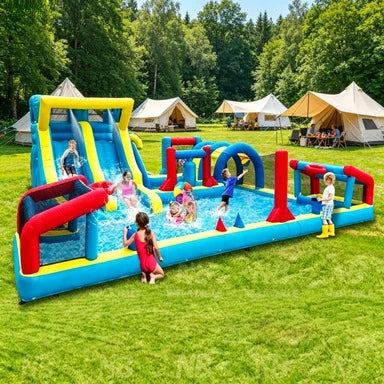 Structure gonflable multi-jeux buts football extérieur