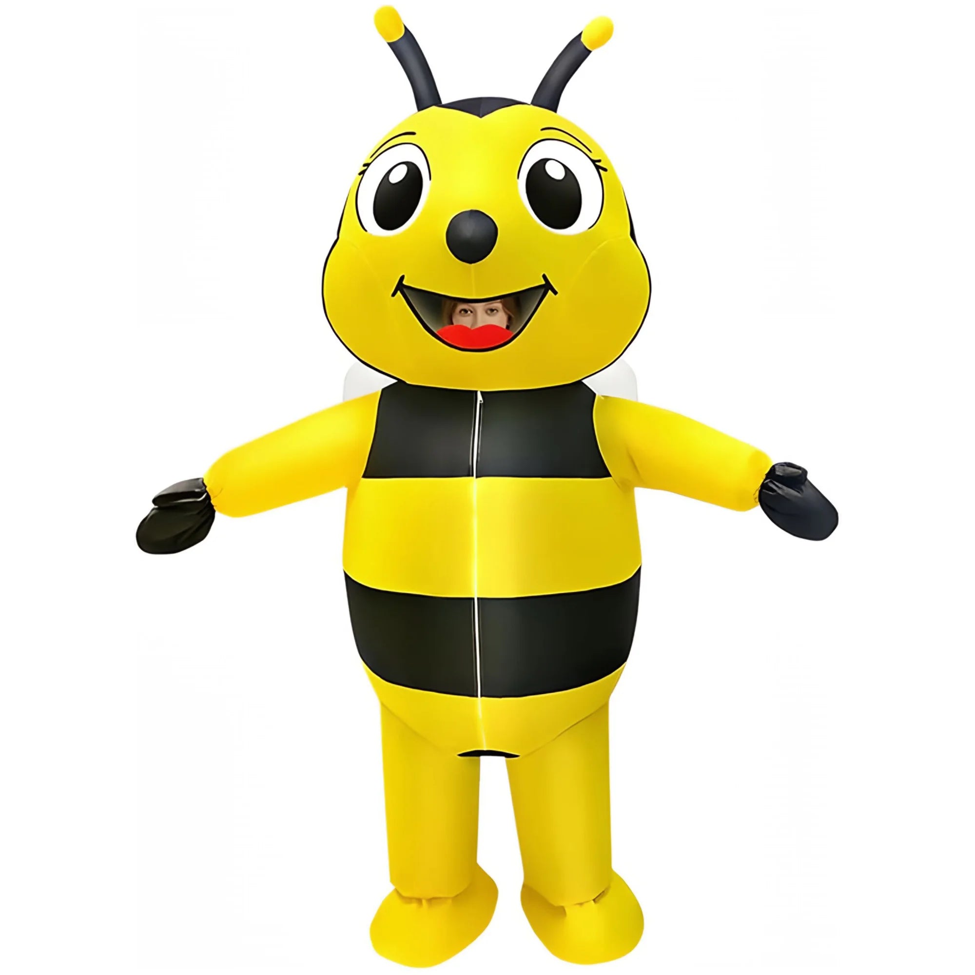 Détail costume gonflable abeille avec ailes