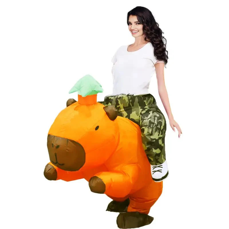 Costume gonflable Capybara adulte vue de face