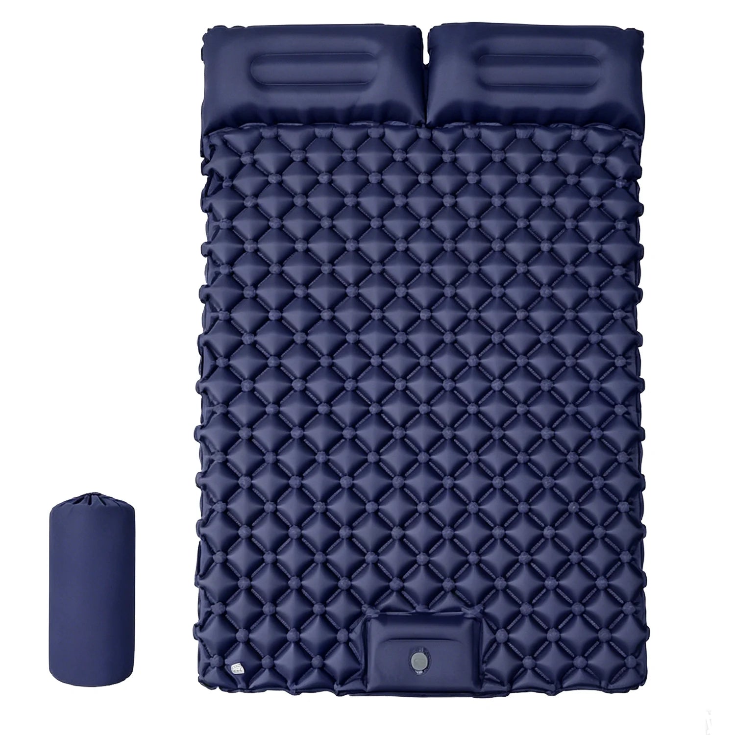 Matelas de camping gonflable pompe intégrée oreiller intégré