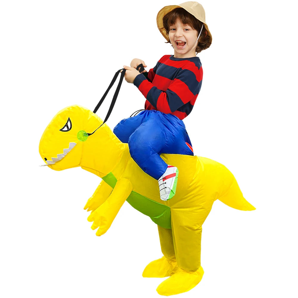 Costume gonflable tyrannosaurus rex enfant 80-120 cm