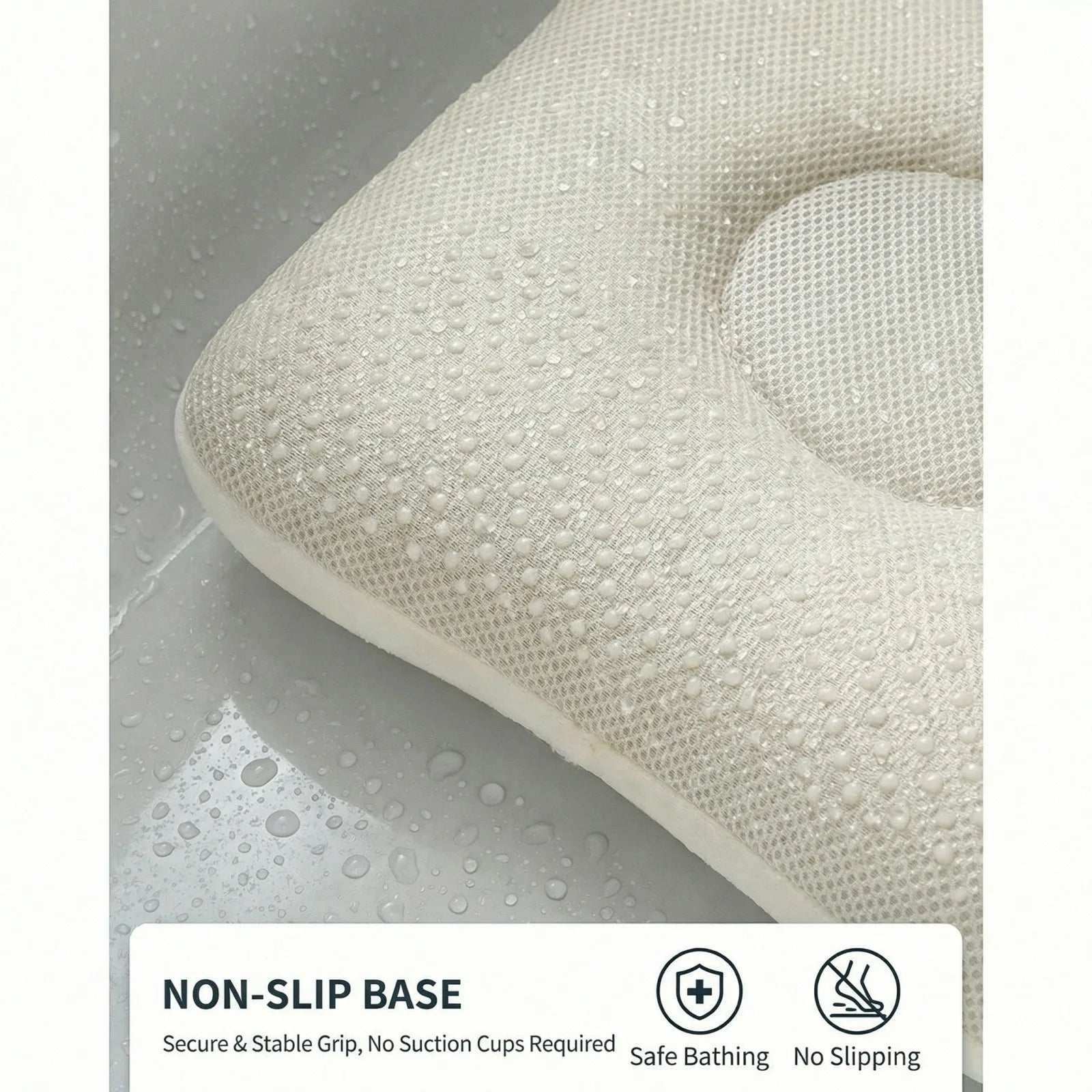 Vue de dessus coussin bain spa polystyrène EPS respirant
