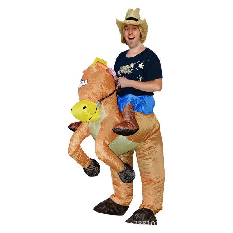 Costume gonflable cheval polyester fête cosplay