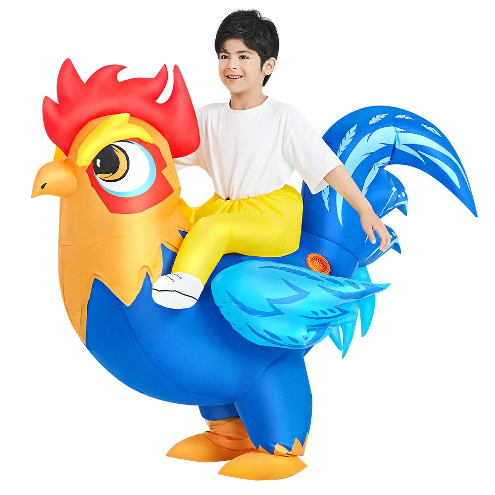 Déguisement gonflable dino enfant souple respirant