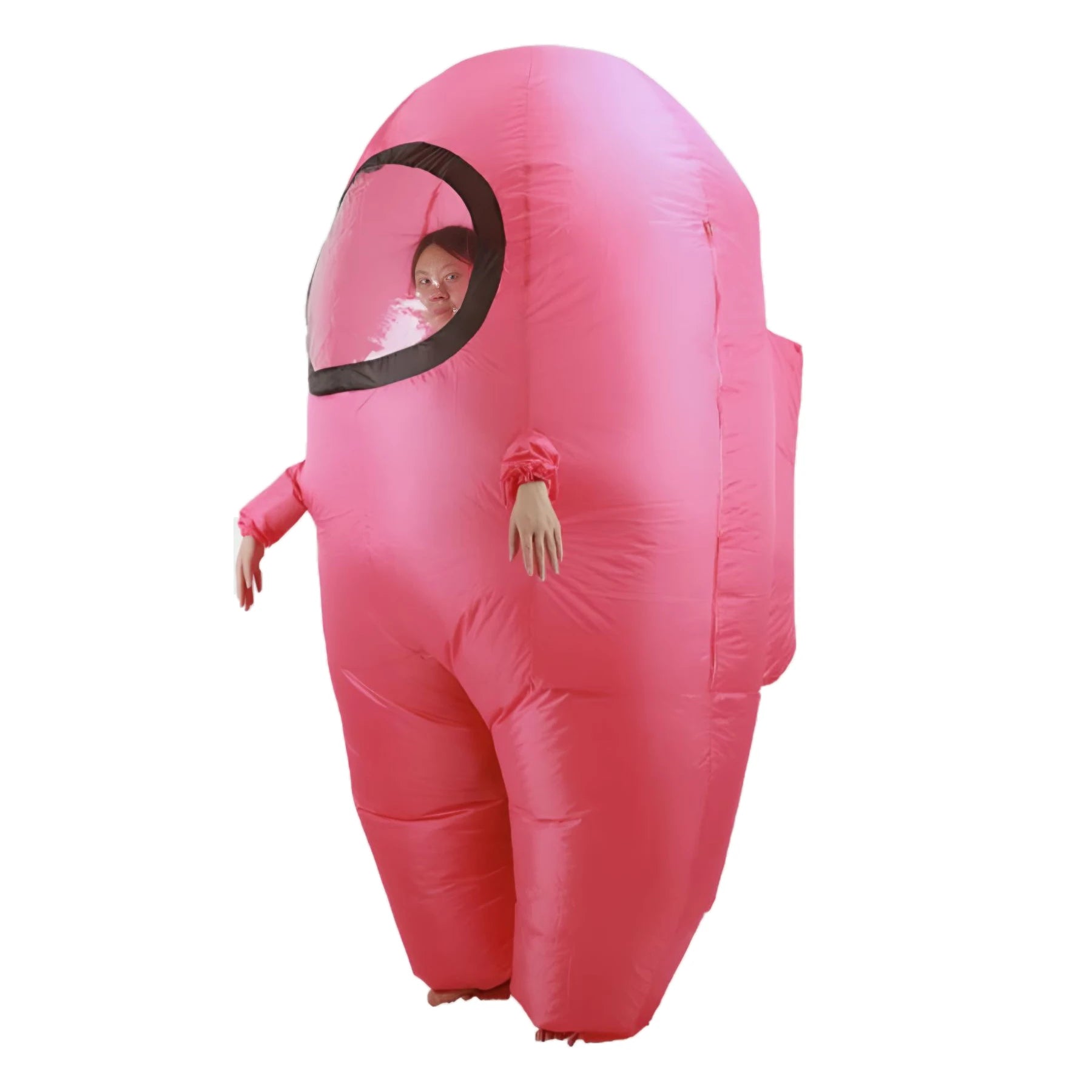 Costume gonflable astronaute multicolore vue latérale