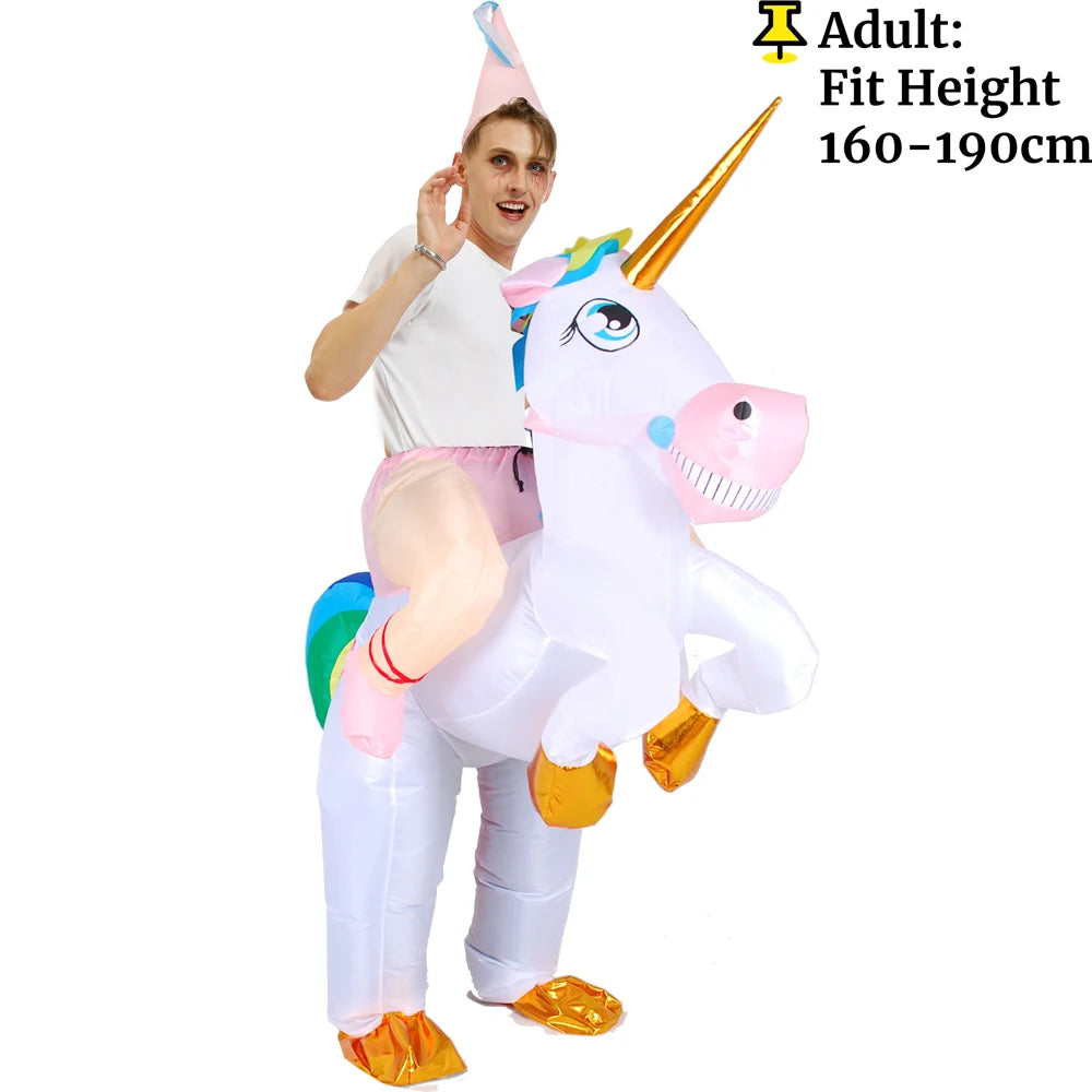 Costume licorne Pegasus gonflable multicolore