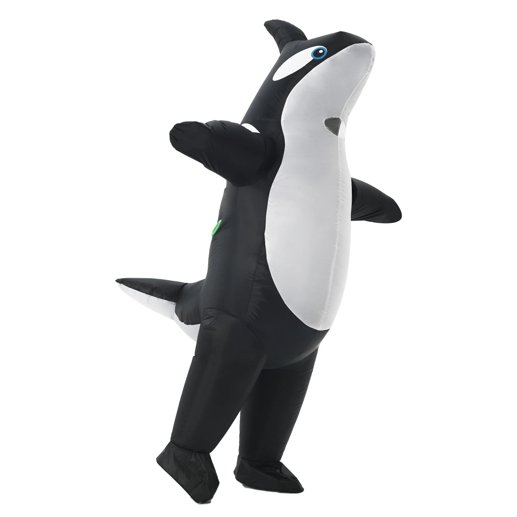 Costume gonflable orque adulte, vue de dos