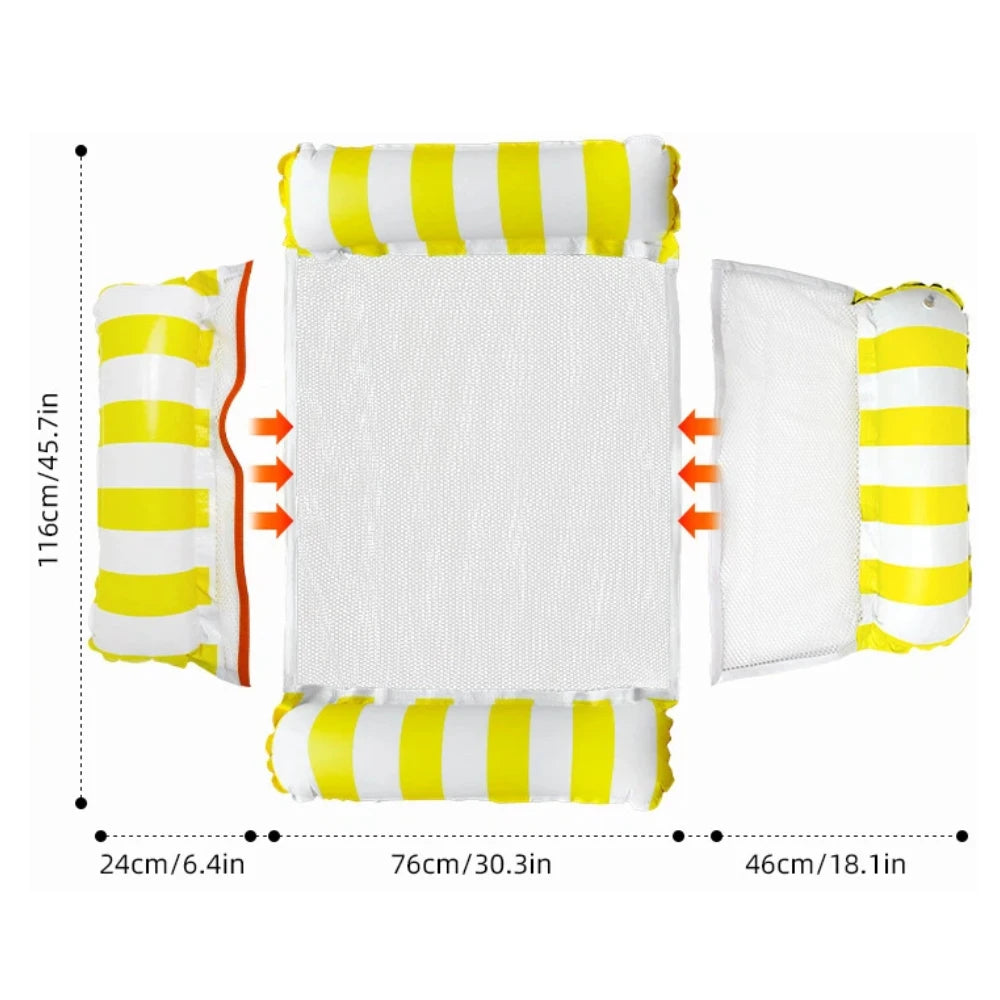 Matelas gonflable flottant en PVC