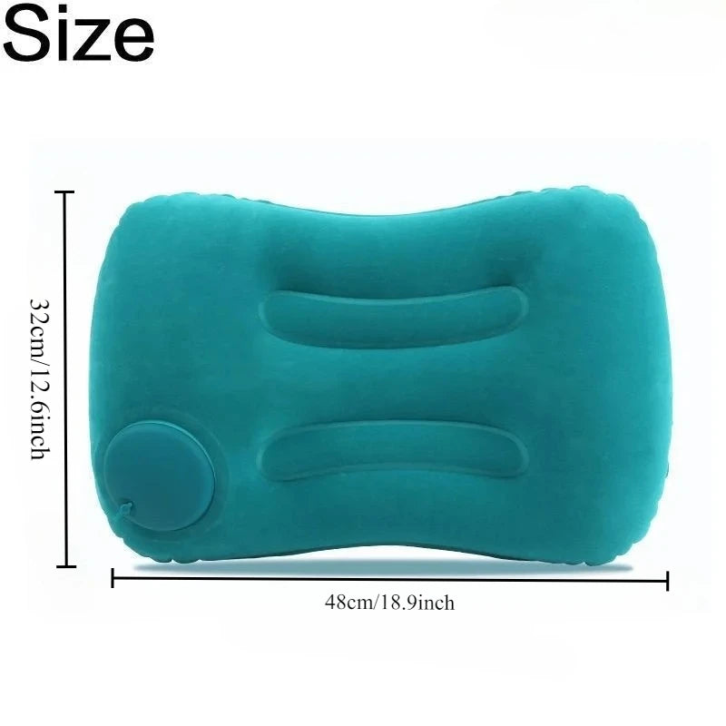 Oreiller gonflable voyage compact plié pour le rangement