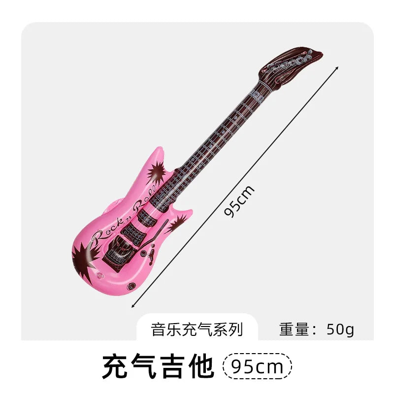 Inflatable Decoration Musical Instrument Guitar Microphone Piano Party