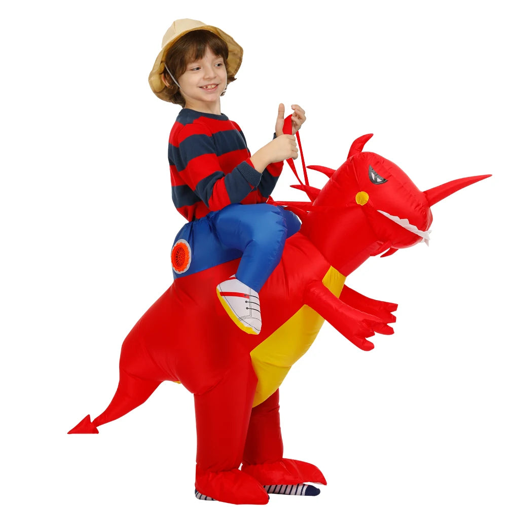 Costume dinosaure gonflable enfant 121-145 cm anniversaire