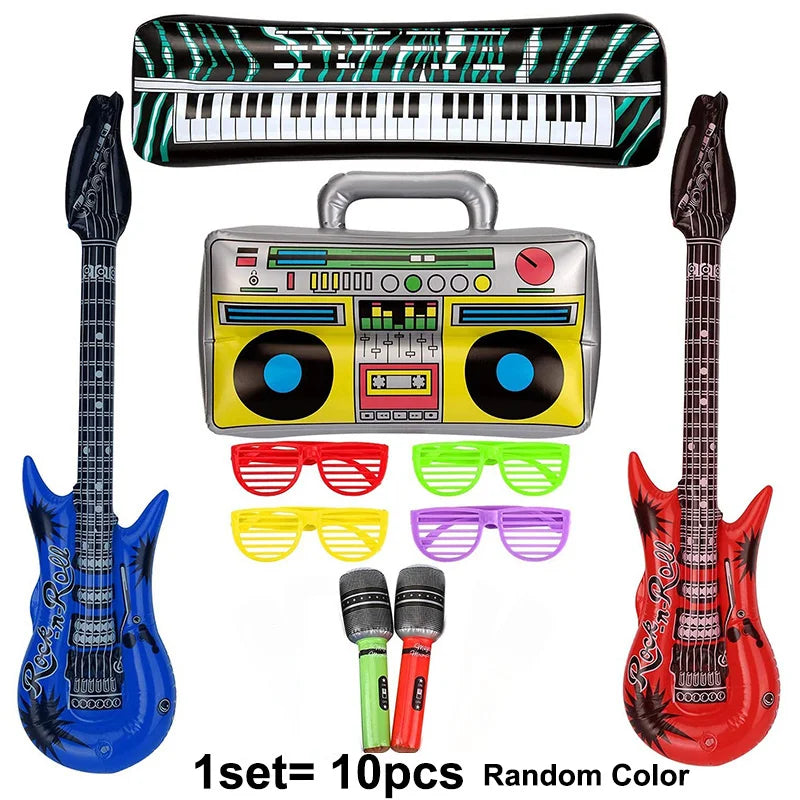 Ballons rock star suspendus pour décoration de salle