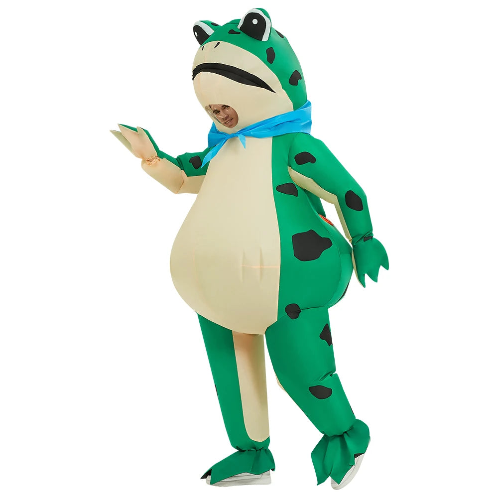 Costume gonflable Grenouille adulte vue de face