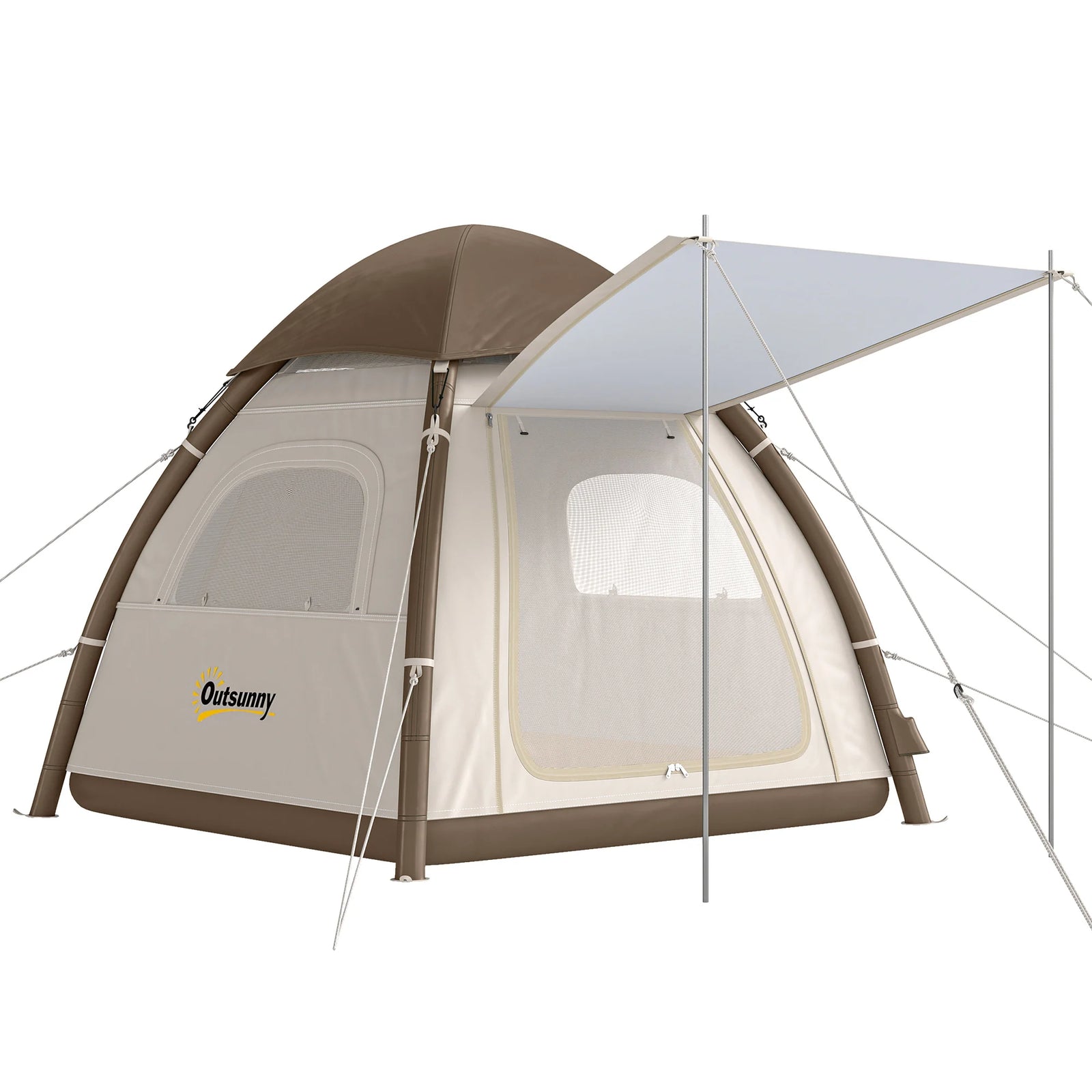 Tente gonflable vestibule 2 personnes vue d'ensemble
