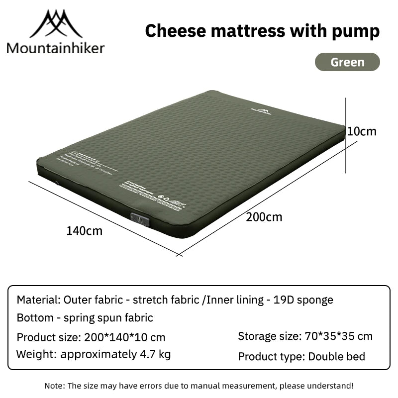 Matelas de camping gonflable coloris beige