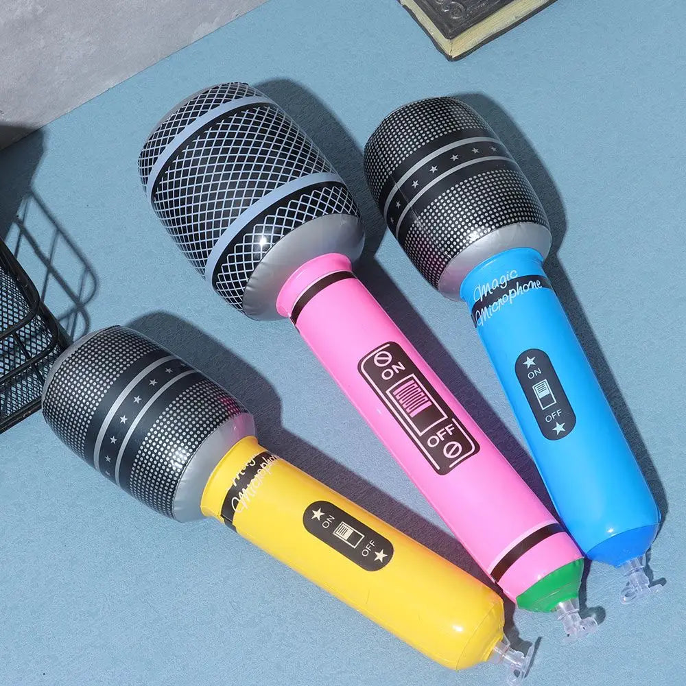 Détail du design du microphone gonflable