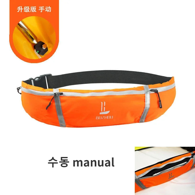 Détail de la boucle de la ceinture de sauvetage